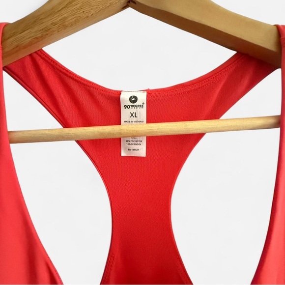 90 Degree By Reflex Bright Watermelon Colored Active Dress - Picture 3 of 4